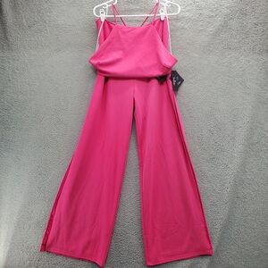 Lulus Two Piece Jumpsuit Top And Pants Size XL Pink NWT